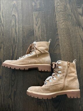 Dolce Vita Women's Suede Lug Sole Ankle Boots - Tan